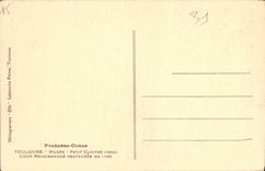 CPA Toulouse Musee Petit Cloitre Cour Renaissance Restauree 