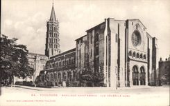CPA Toulouse Basilique Saint Sernin Vue Generale Nord 