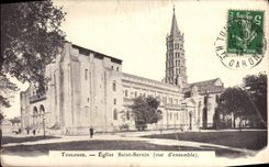 CPA Toulouse Eglise Saint Sernin vue d'ensemble 