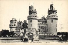 CPA Chateau de Pierrefonds L'Entree 