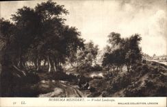 CPA Hobbema Meindert Wooded Landscape Wallace Collection London