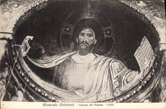 CPA Monreale Palermo Inferno del Duomo Cristo 