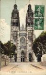 CPA Tours La Cathedrale (brillants cote recto)