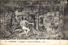 CPA Langeais Tapisserie Creation del'Homme 