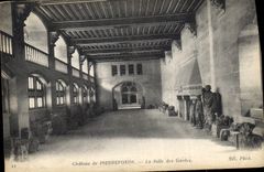 CPA Chateau de Pierrefonds La Salle des Gardes 