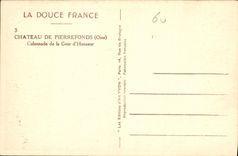 CPA Chateau de Pierrefonds Oise Colonnade de la Cour d'Honneur 