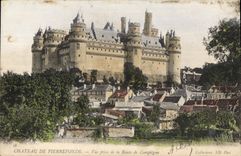 CPA Chateau de Pierrefonds Vue prise de la Route de Compiegne 