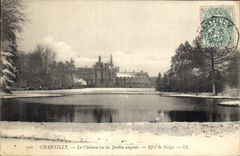 CPA Chantilly Le Chateau vu du anglais Effet de Neige 