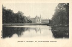 CPA Chateau de Chantilly Vueprise du Parc cote nord ouest 