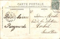 CPA Chantilly Chateau des Fontaines Vue du Parc 