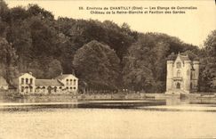 CPA Environs de Chantilly Oise Les Etangs de Commeilles Chateau de la Reine Blanche et Pavillon des 