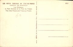 CPA Chateau de Chantilly Les Chateaux le Petit Chateau et la Tour du Tresor 