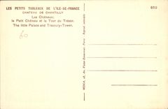 CPA Chateau de Chantilly Les Chateaux le Petit Chateau et la Tour du Tresor 
