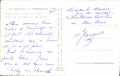 CPA Le Chateau de Compiegne Facade sur la Place du Palais 