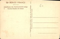 CPA Chateau de Pierrefonds Oise Une des Chambres du Chateau 