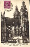CPA Tours Les tours de la Cathedrale Saint Gatien 