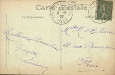 CPA Compiegne Un Coin du Parc et le Palais 