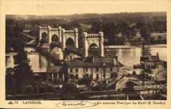 CPA Langeais Le nouveau Pont par les Etab B Baudin 