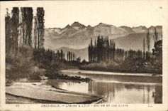 CPA Grenoble L'Isere a l'Ile l'Amour et les Alpes 