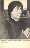 CPA Mus Royal Portrait de Guillaume Moreel Hans Memling Bruxelles 