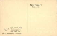 CPA Rembrandt Het Joodsche bruidje 