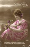 CPA Bonne Fete Femme