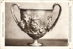 CPA Tresor de Berthouville decouvert en 1830 Canthare bachique orne de masques 
