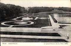 CPA Chantilly le grand Parterre de Le Notre 