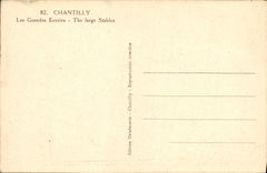 CPA Chantilly les grandes ecuries 