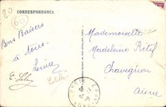 CPA Chateau de Chantilly vue prise du Parterre 