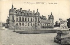 CPA Chateau de Chantilly facade nord 
