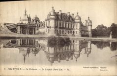 CPA Chantilly le Chateau la facade Nord Est 