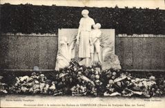 CPA Monument eleve a la memoire des Enfants de Compiegne euvre du Sculpteur Real del Sarte 