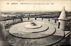 CPA Amboise Plate Forme sur la Tour et vue sur la Loire 