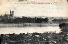 CPA Tours I et L panorama de la ville et la loire vue des villas de Sainte Radegonde 