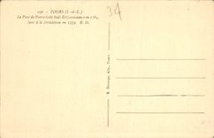 CPA Tours I et L le Pont de Pierre cote sud est commence en 1765 lure a la circulation en 1779 