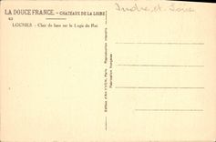 CPA La Douce France Chateaux de la Loire Loches Clair de lune sur le Logis du Roi 