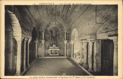 CPA Grenoble la Crypte de Saint Laurent 