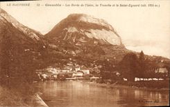 CPA Le Dauphine Grenoble les bords de l'Isere la Tronche et le Saint Eynard 