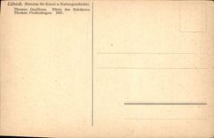 CPA Lubeck Museum for Kunst u Kulturgeschichte Buste des Ratsherrn 