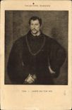 CPA Palais Pitti Florence Titien l'Homme aux yeux gris 
