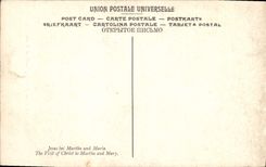 CPA Jesus bei Martha und Maria 