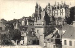 CPA Loches le Chateau Royal la Porte des Cordeliers et la Collegiale 