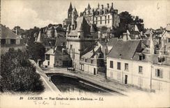 CPA Loches vue generale vers le Chateau 