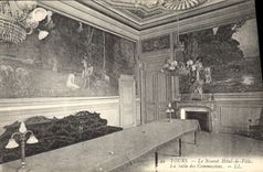CPA Tours le Nouvel Hotel de Ville la Salle des Commissions 