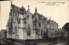 CPA Tours I et L l'eglise N D lariche Style XV siecle 