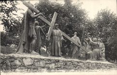 CPA Lourdes Huitieme Station Jesus console les Filles de Jerusalem 