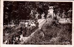 CPA Lourdes le Calvaire iere Station Scal Sancta 