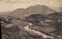 CPA Lourdes vue generale et le Gave 