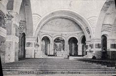 CPA Lourdes Interieur du Rosaire 